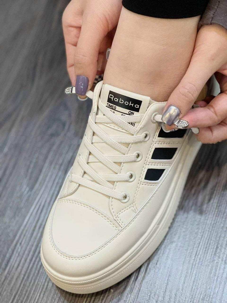 giầy thể thao sneaker không buộc dây, đế cao