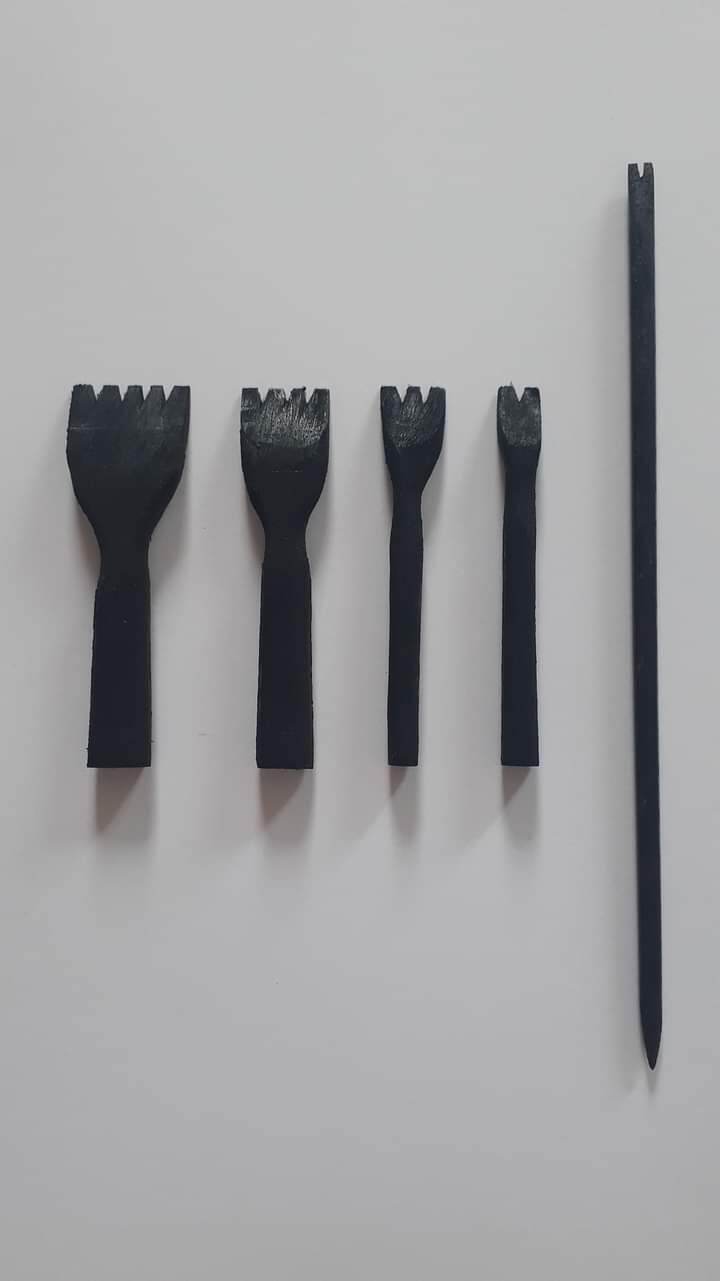 Bút gỗ viết thư pháp rồng phụng