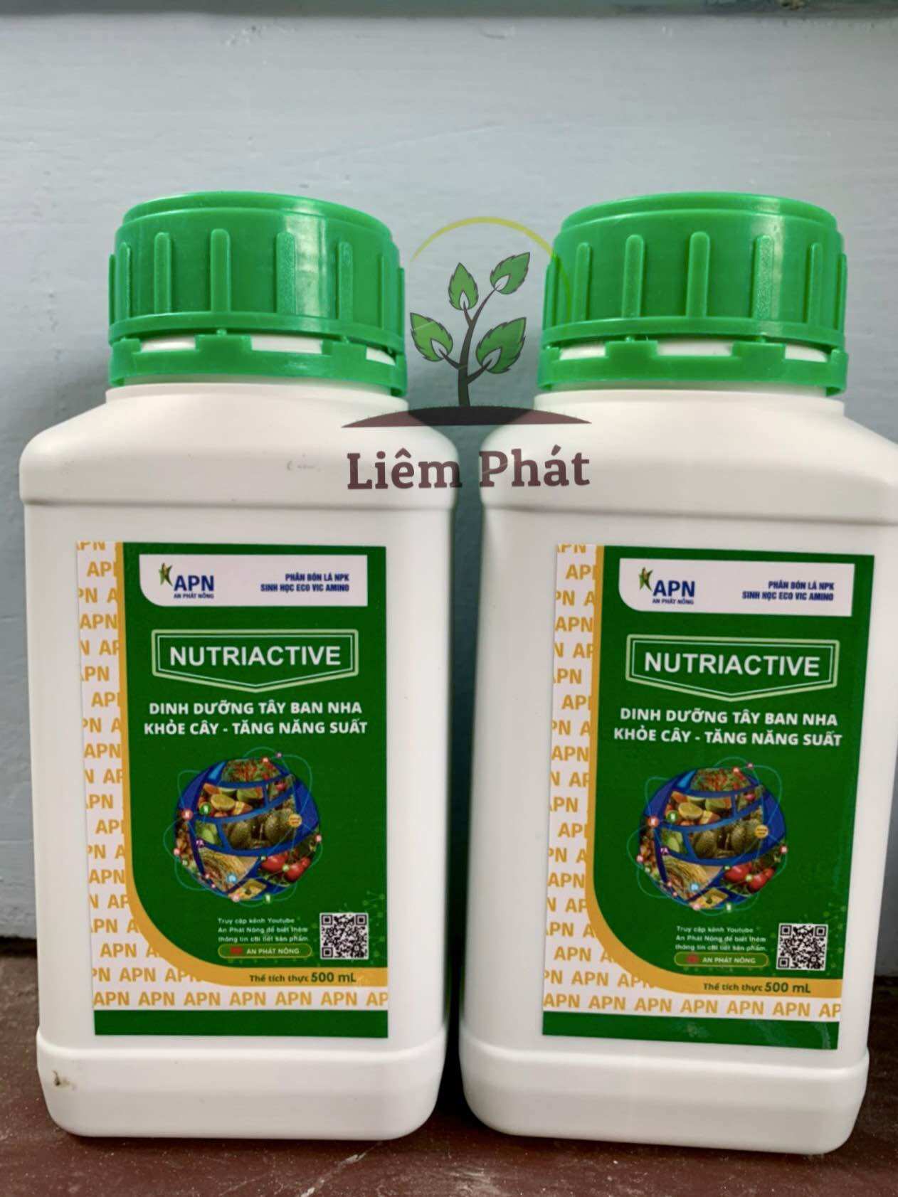 Nutriactive dinh dưỡng tây ban nha của an phát nông chai 500ml và 1lit