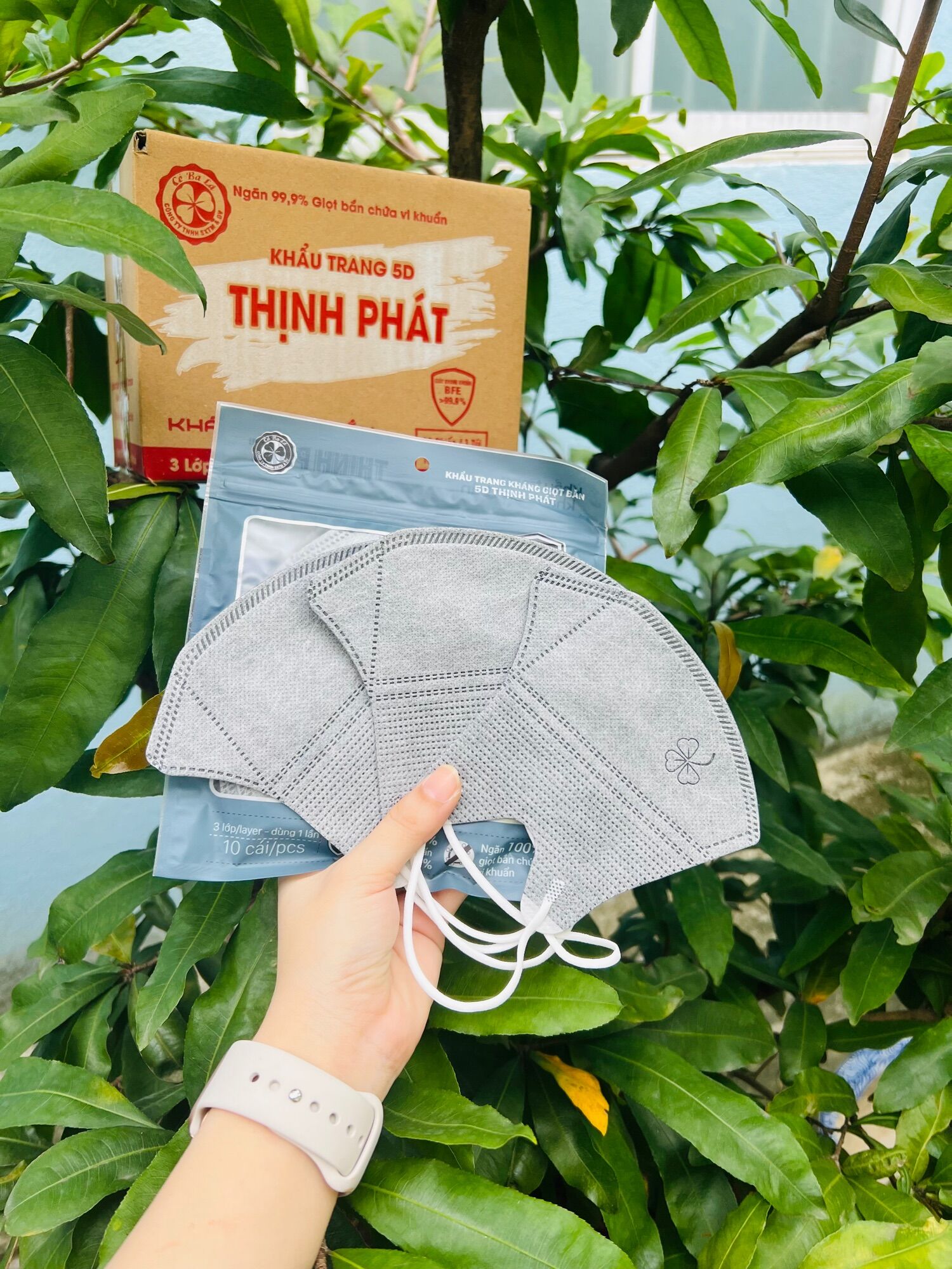 THÙNG 100 cái KHẨU TRANG 5D THỊNH PHÁT