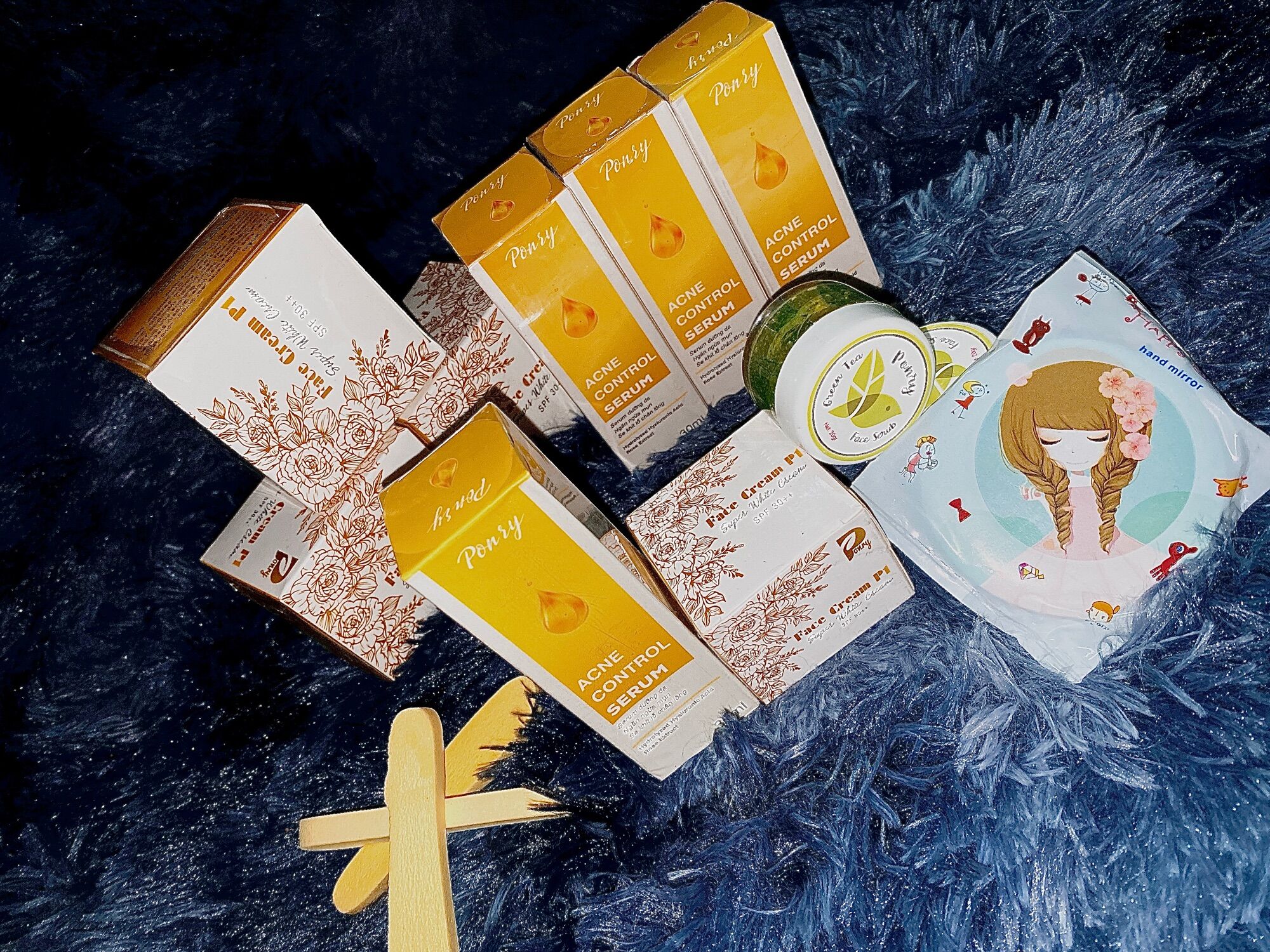 Combo P1 Ponry serum và kem face ( có kèm quà )