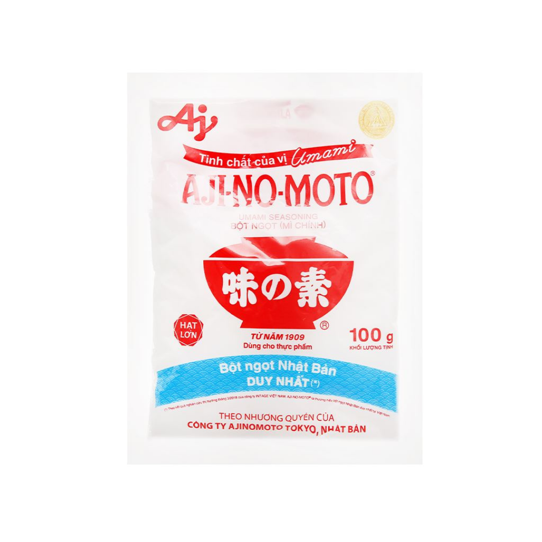 Bột ngọt Ajinomoto gói 100g hạt lớn