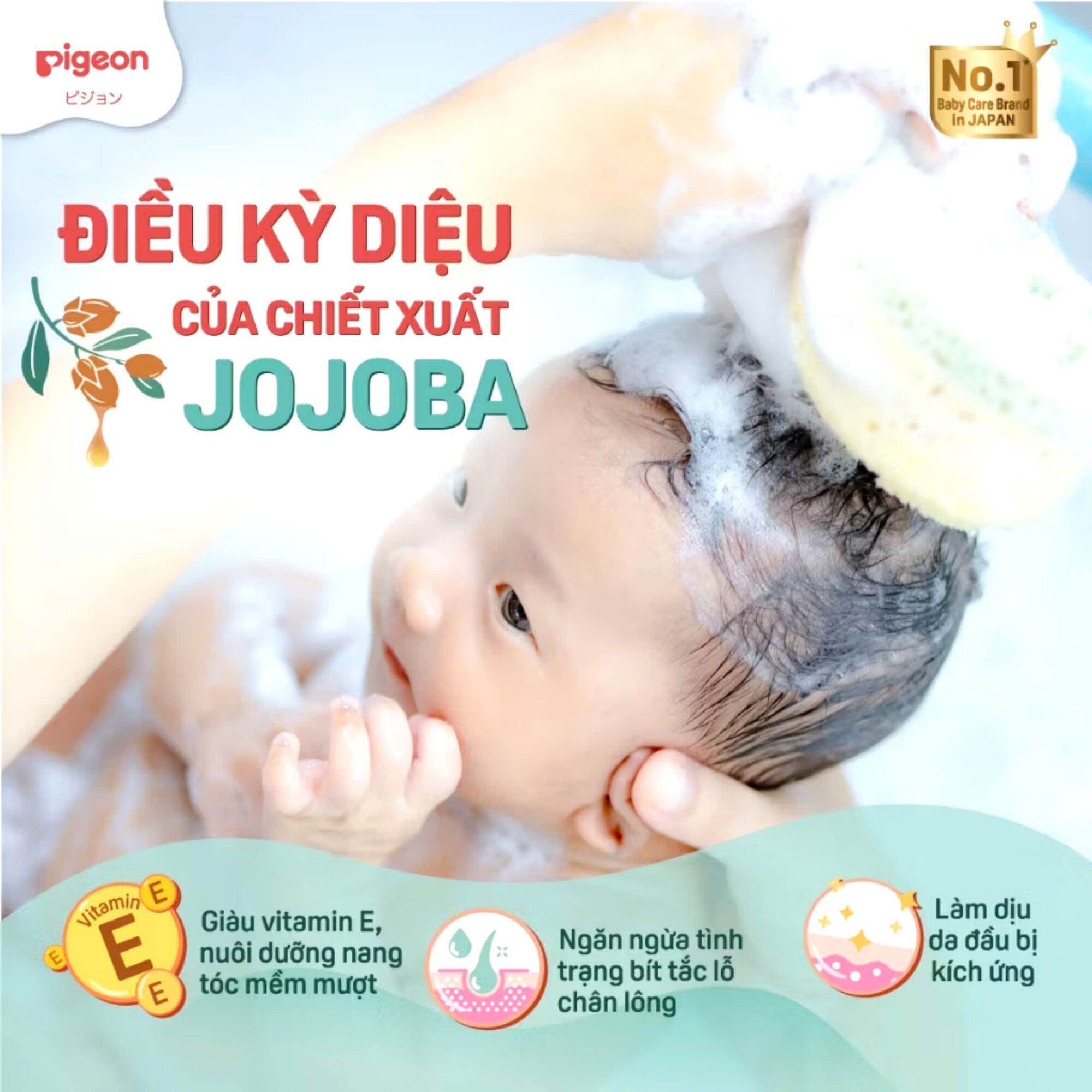 Sữa tắm gội toàn thân Pigeon cho bé 700ml
