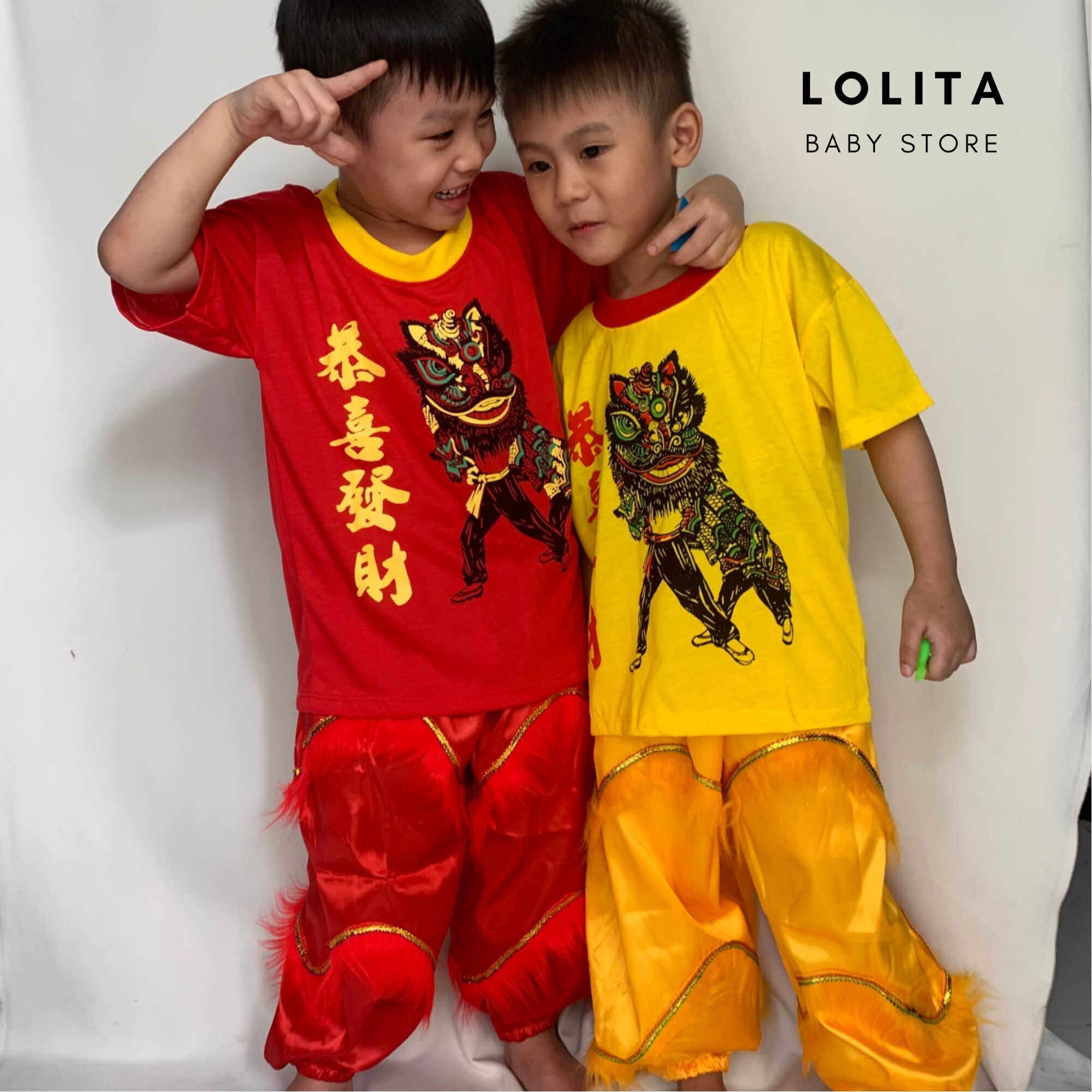 Set Quần Áo Lân cho bé