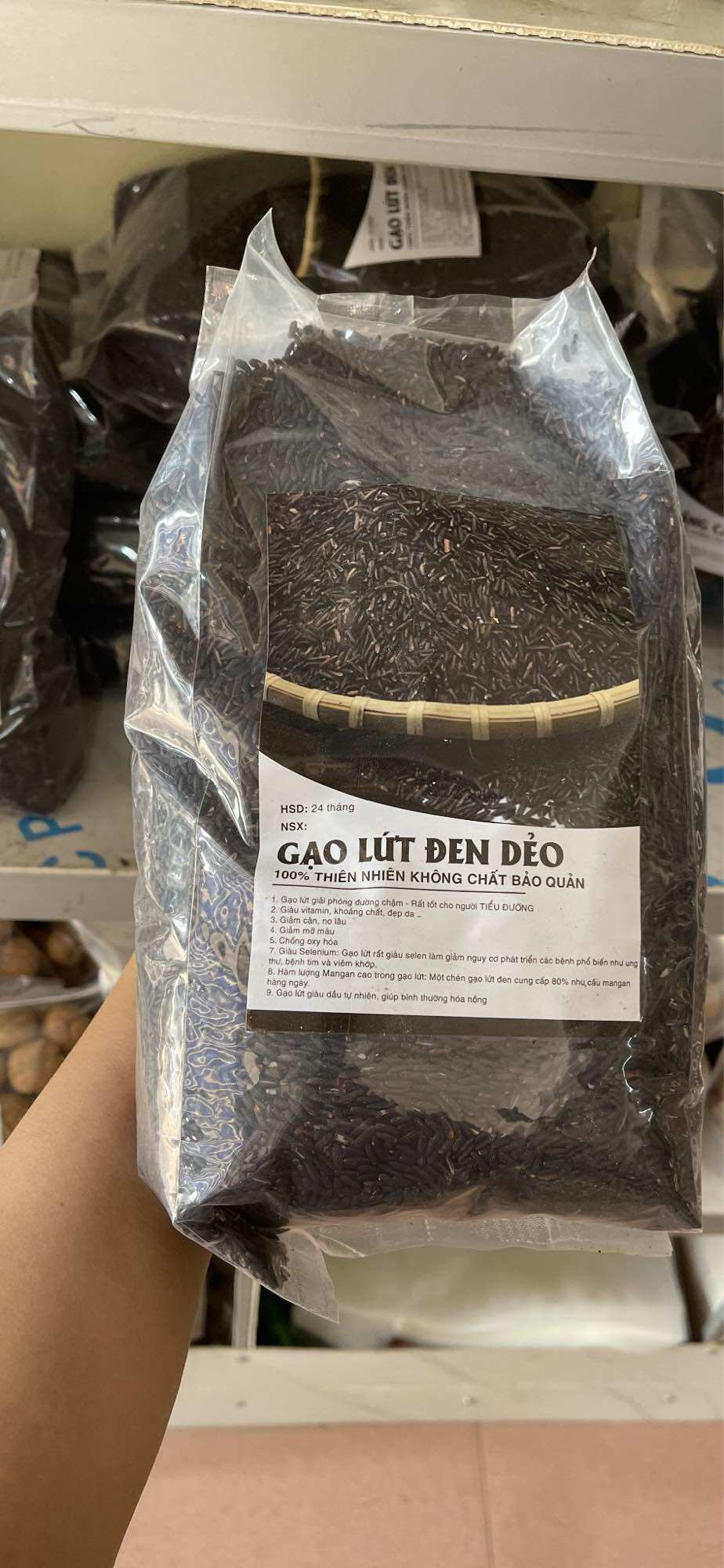 1kg gạo lứt đen dẻo