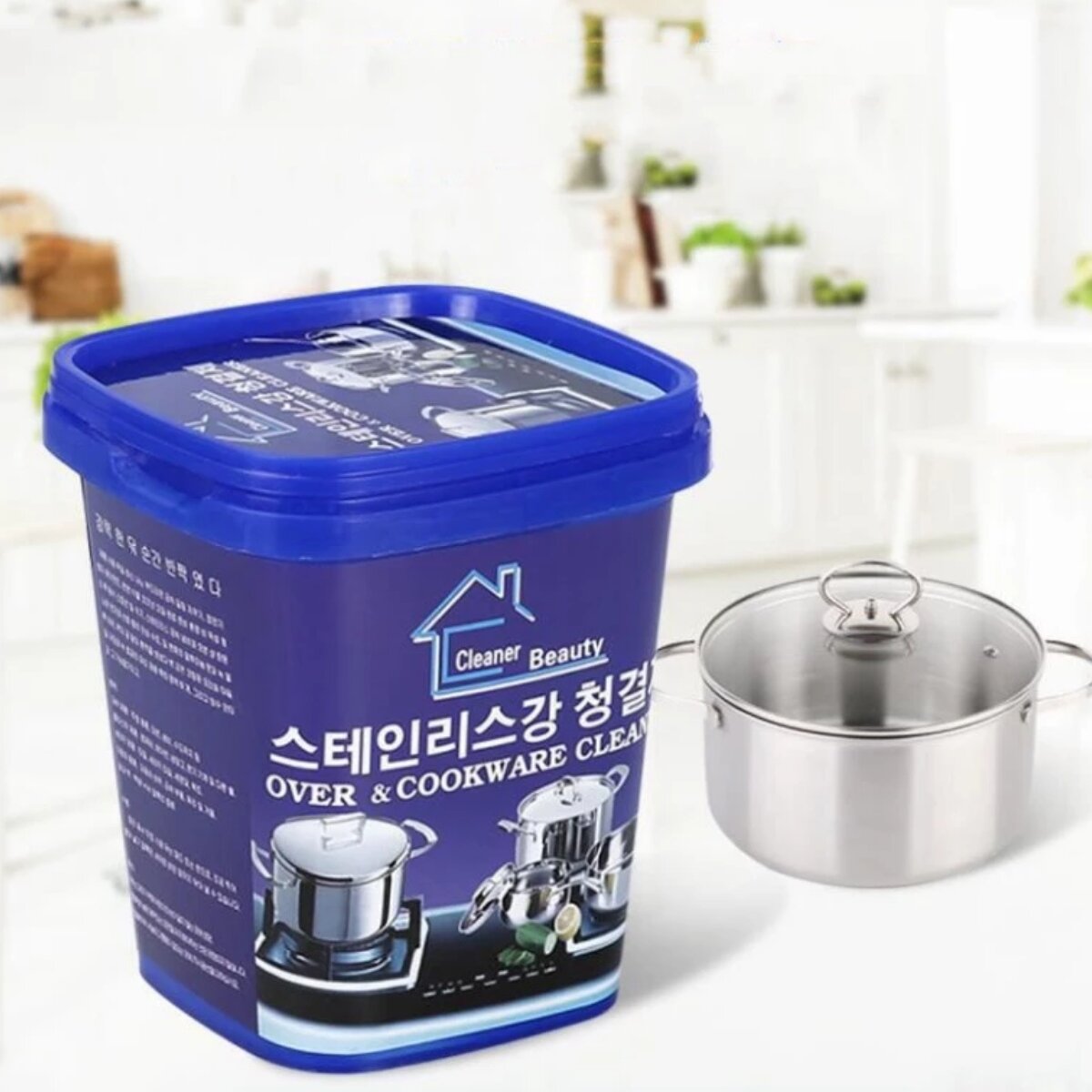 Bột tẩy trắng nồi, xoong, chảo đa năng 500gr xuất xứ Hàn Quốc