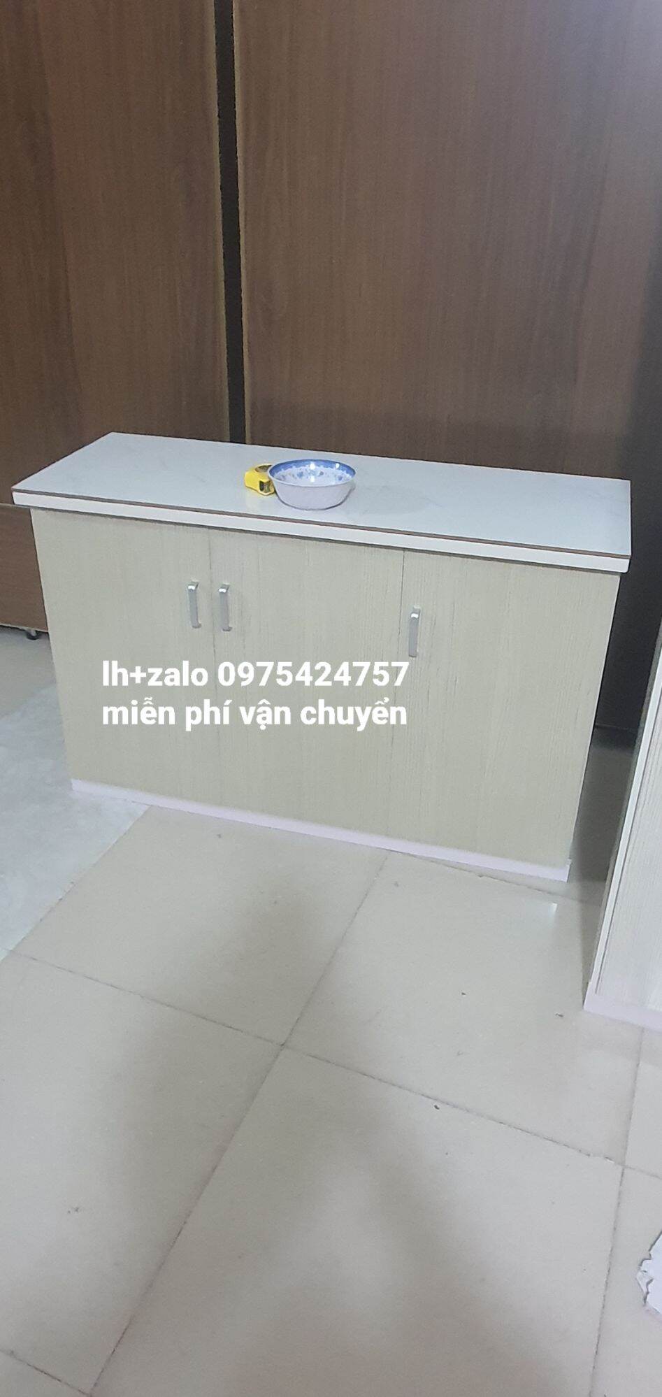 tủ bếp sẵn mặt gạch nhựa đài loan