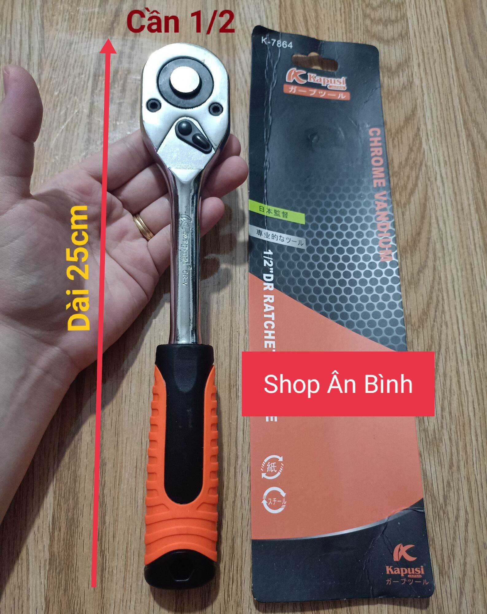 [Giá Hủy Diệt] Cần Siết Tự Động 36 Răng Dùng Cho Đầu 1/2 Chính Hiệu KAPUSI NHẬT