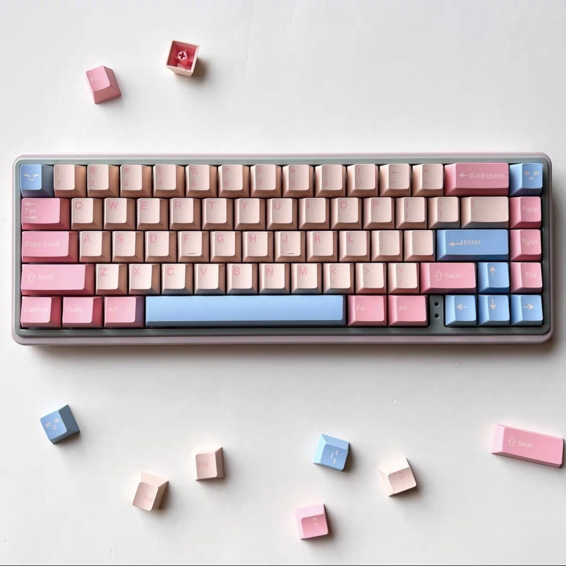 Keycap Aifei Velvet Cake Cherry Profile ABS 2 shot bàn phím cơ - Polabe Store