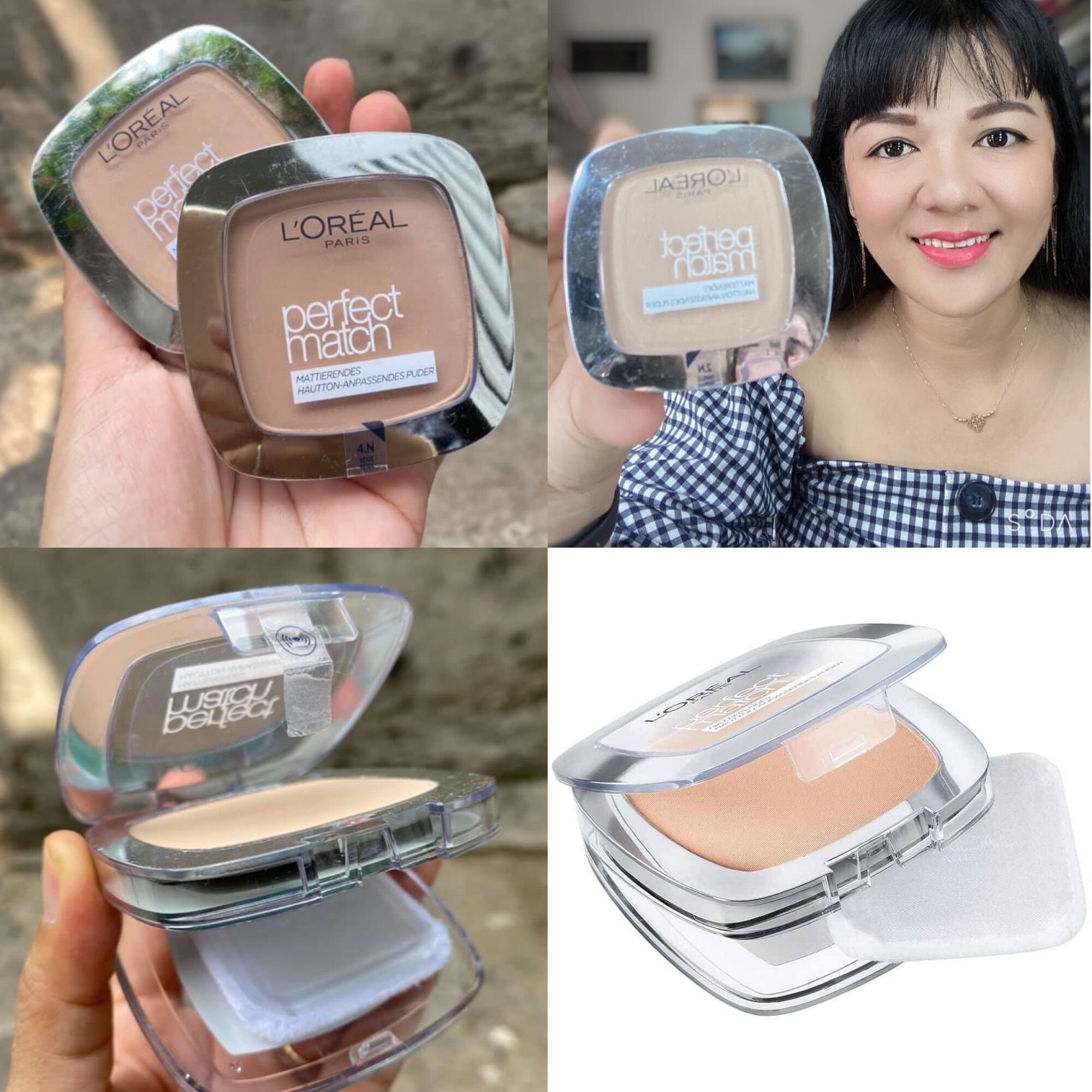 Phấn phủ Loreal Perfect Match . )