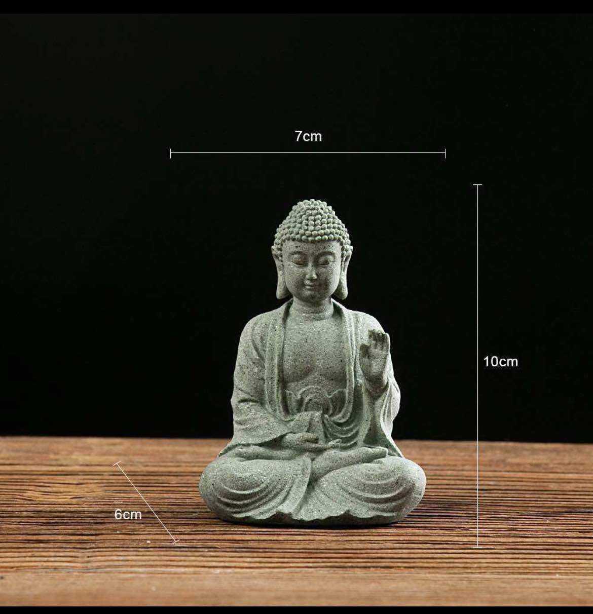 Tượng phật tổ thích ca đá sa thạch thờ cúng, trang trí tiểu cảnh, bonsai, thủy sinh