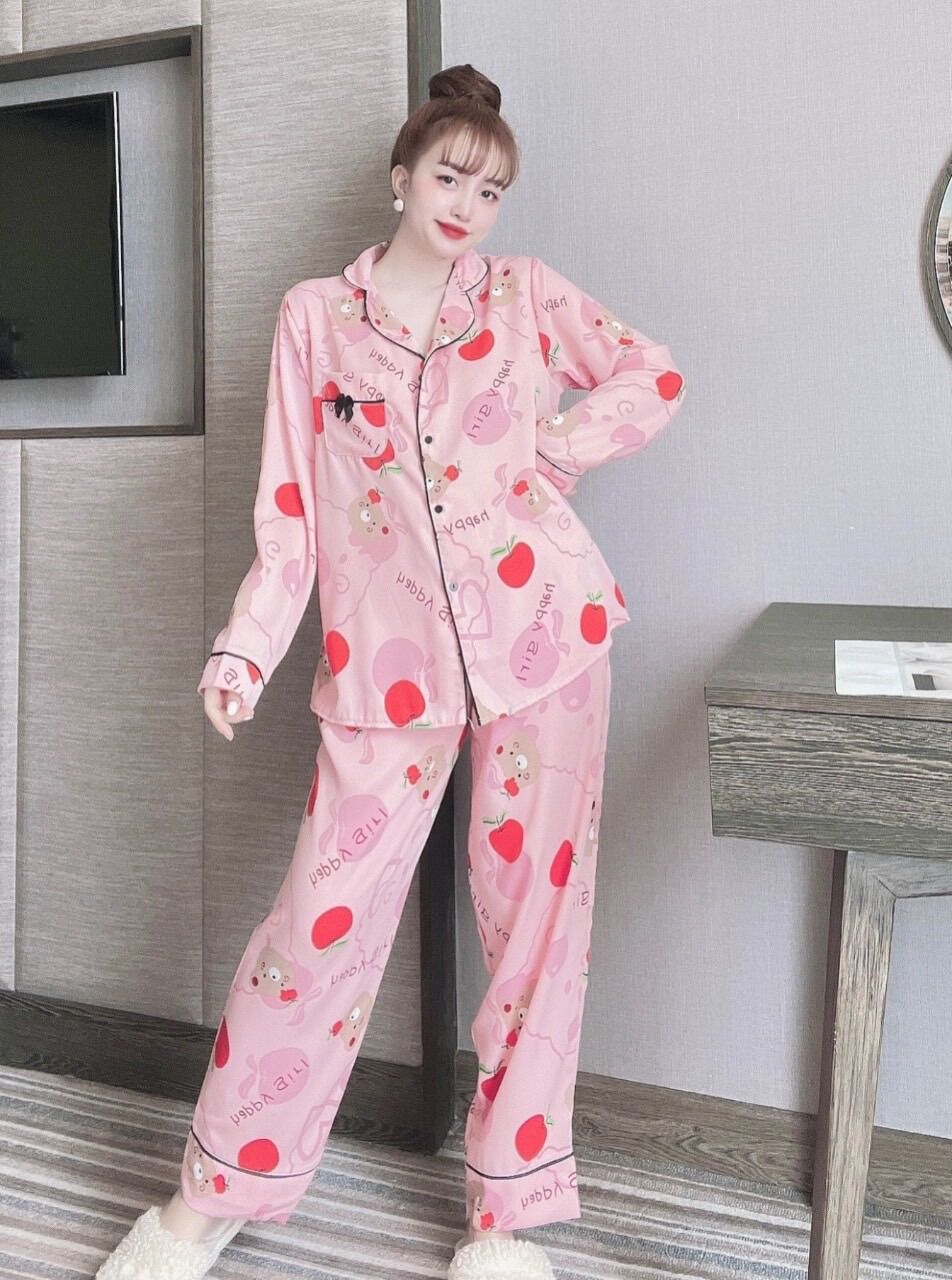(Bigsize) Đồ Bộ Lụa Tiểu Thư Cao Cấp - Chất vải rũ mượt, cực mát