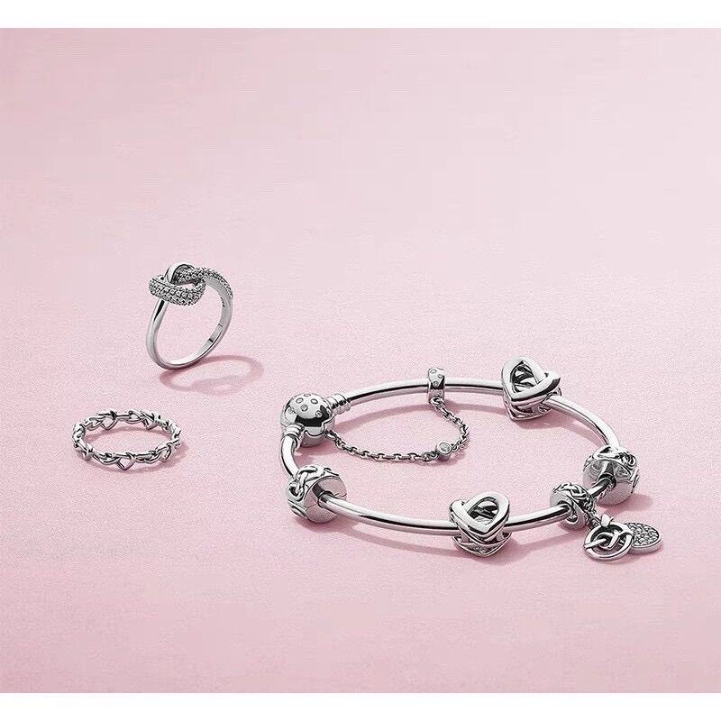CHARM PAN ALE KHOÁ CHẶN TIM NỐI BẠC S925