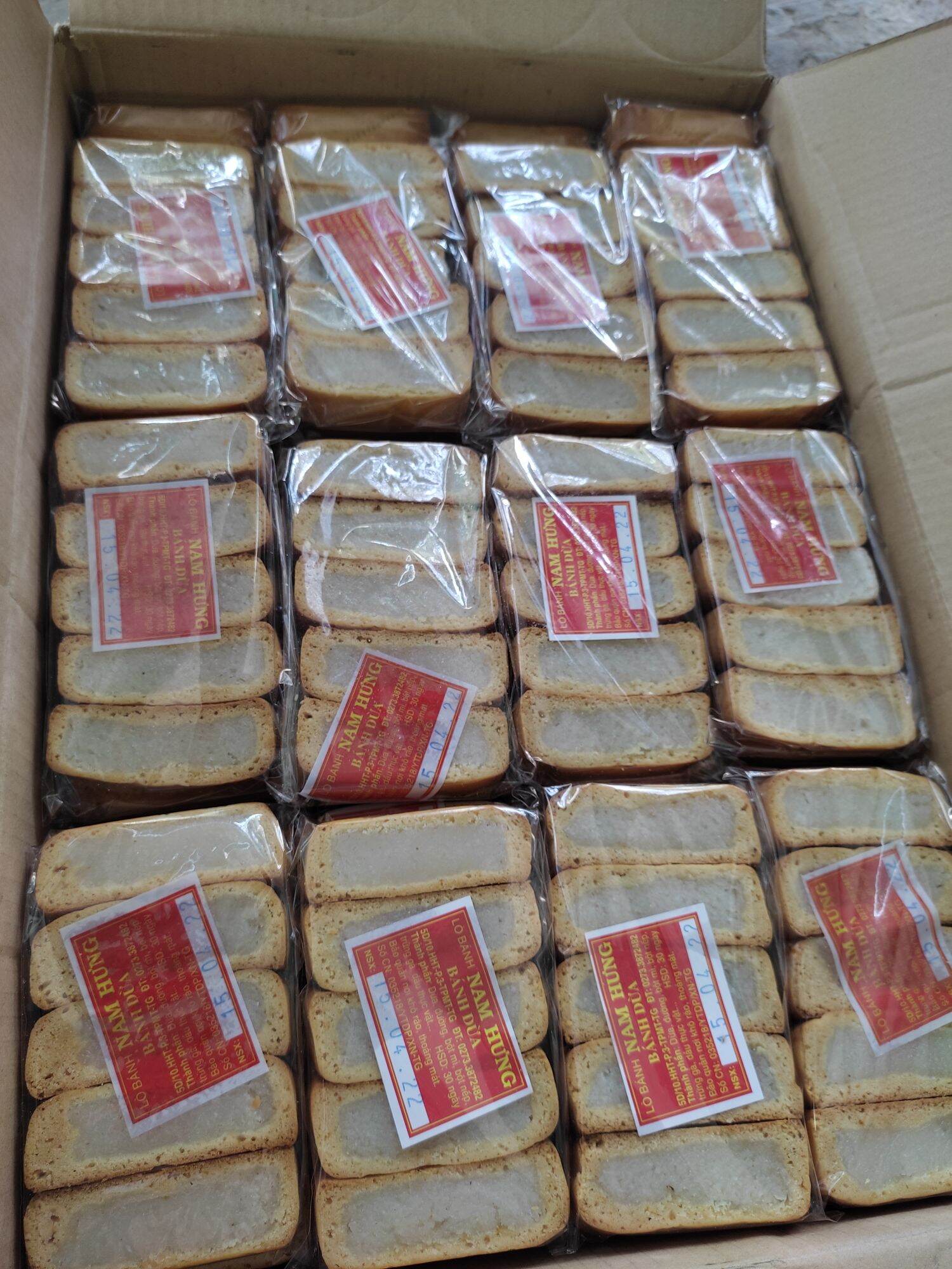 Bánh xà lam dừa nướng bịch 6 cái
