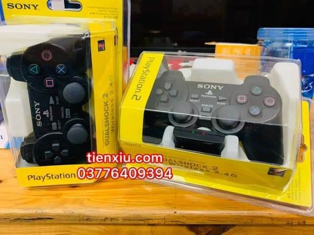 Tay cầm Ps2 không dây Wireless PS2 tay cầm trò chơi ps2 m cao cấp Tay ps2 không dây kèm cục thu phát cho máy PS2