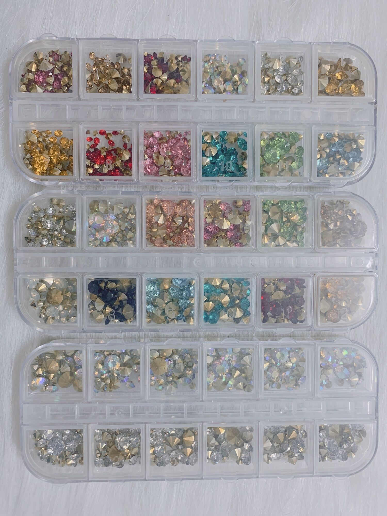 Đá khối chân nhọn, đá chân nhọn mix màu mix size