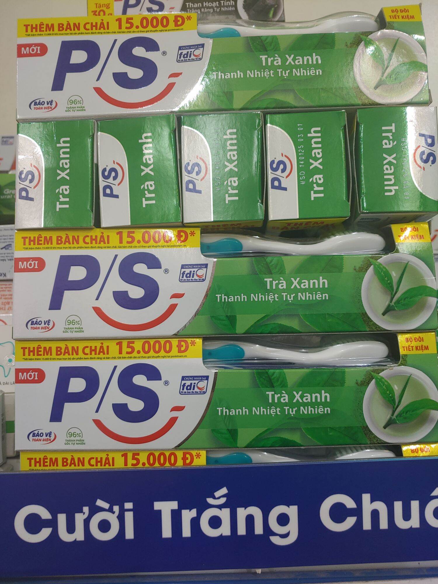Kem đánh răng p/s trà xanh 180g