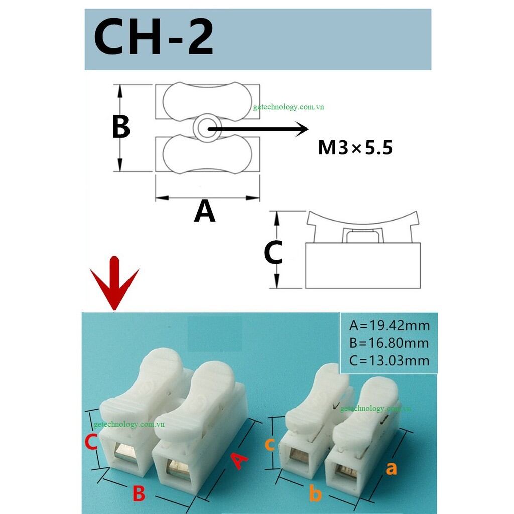 Cút nối - kẹp nối nhanh điện CH-2