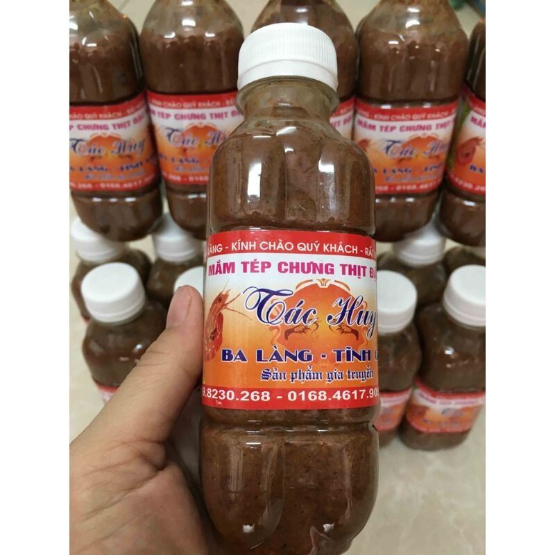 Mắm tép chưng thịt đặc sản ba làng chai 300ml