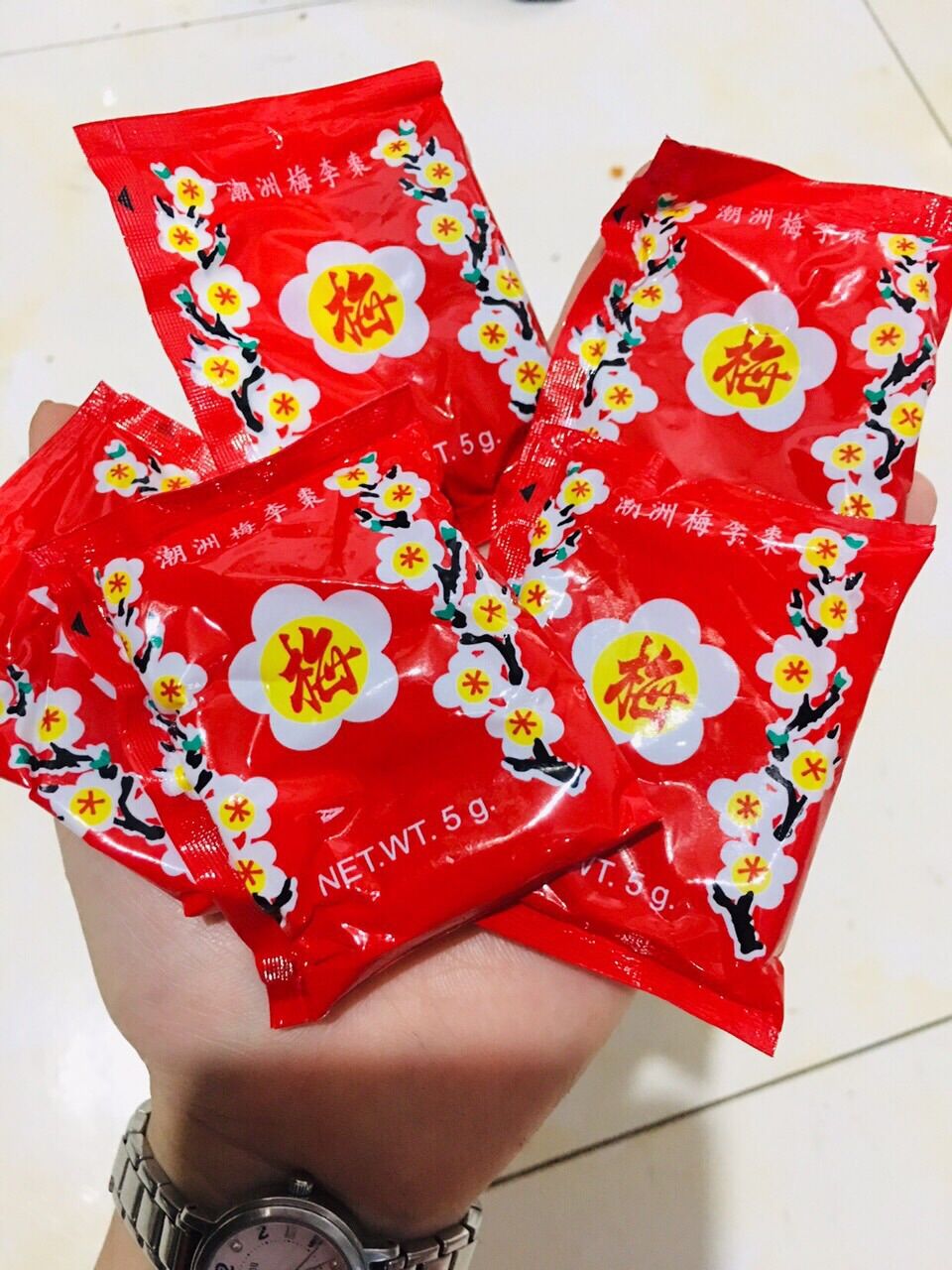 Ô mai hoa đào gói