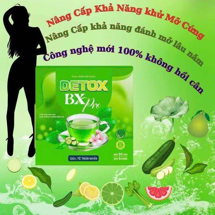 Trà giảm cân detox BX pro 20 gói(chính hãng)