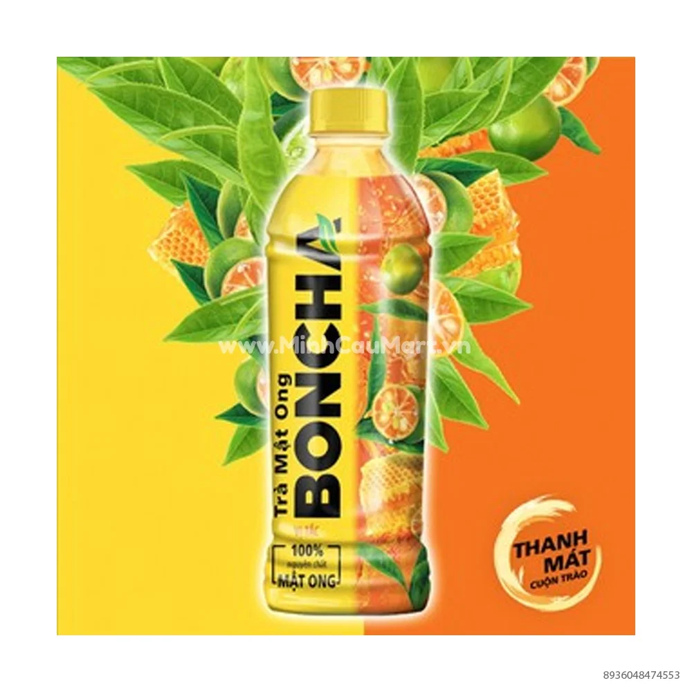 thùng 24chai nước ngọt boncha chanh mật ong 450ml đậm vị thơm ngon là nước giải khác thanh nhiệt giải nhiệt mùa hè.