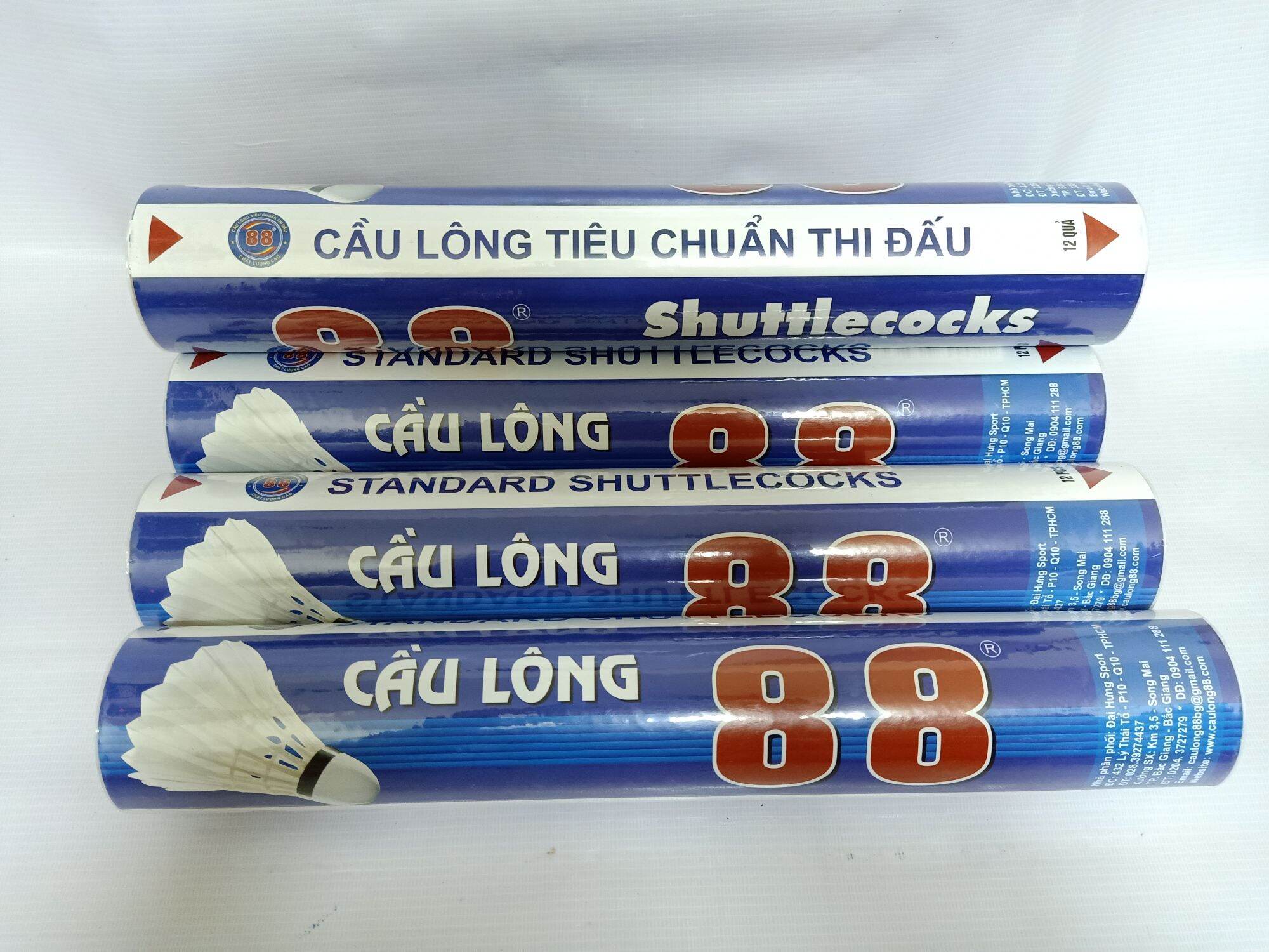 Quả cầu lông 88 ( 12 trái ) Ống cầu lông 88