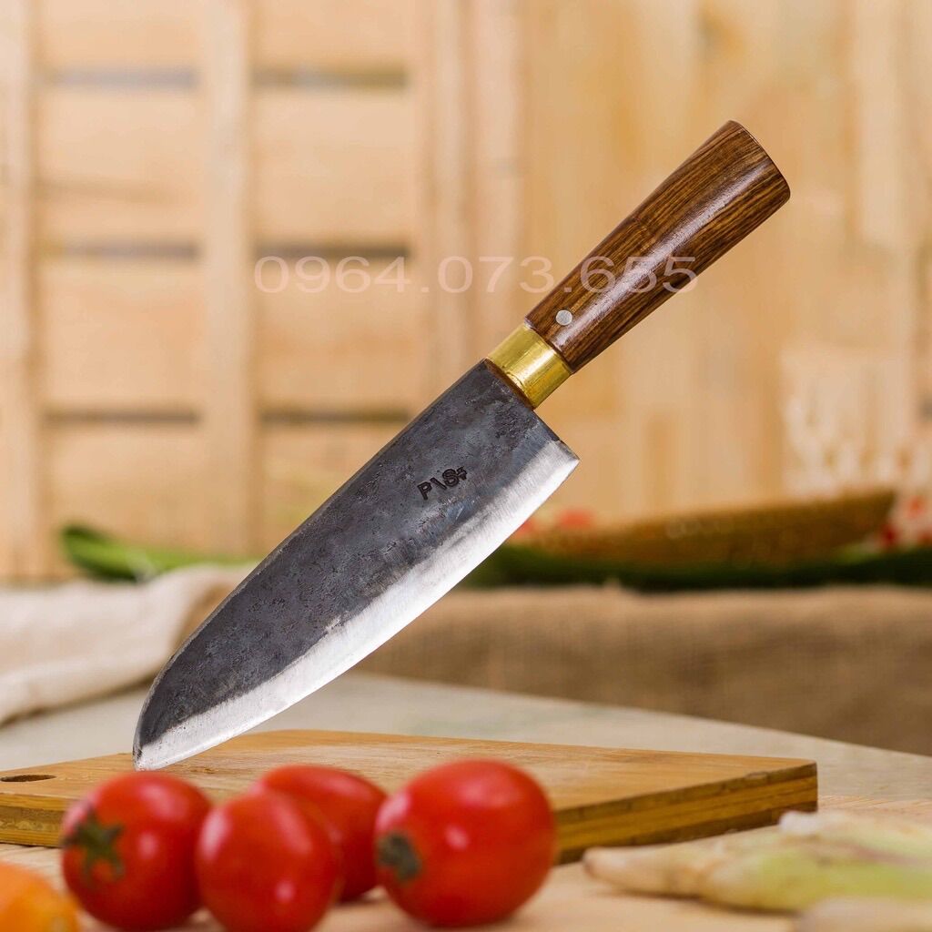 Dao thái dao Phúc Sen T07 nhíp nga rèn thủ công