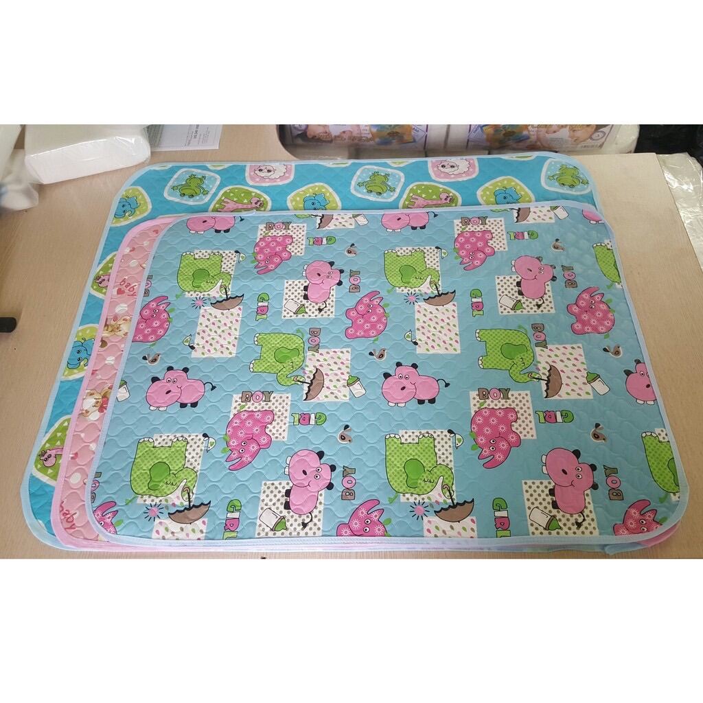 Chiếu lót thay bỉm chống thấm loại To cho trẻ sơ sinh 50x65cm