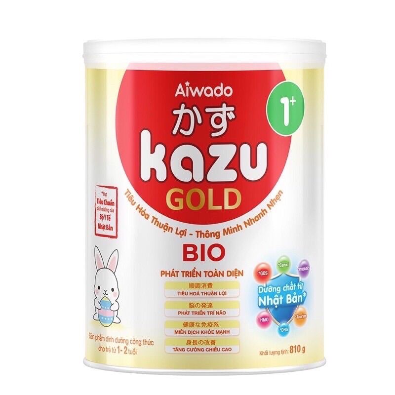 Sữa bột kazu BIO Gold số 0+, 1+, 2+ 810g
