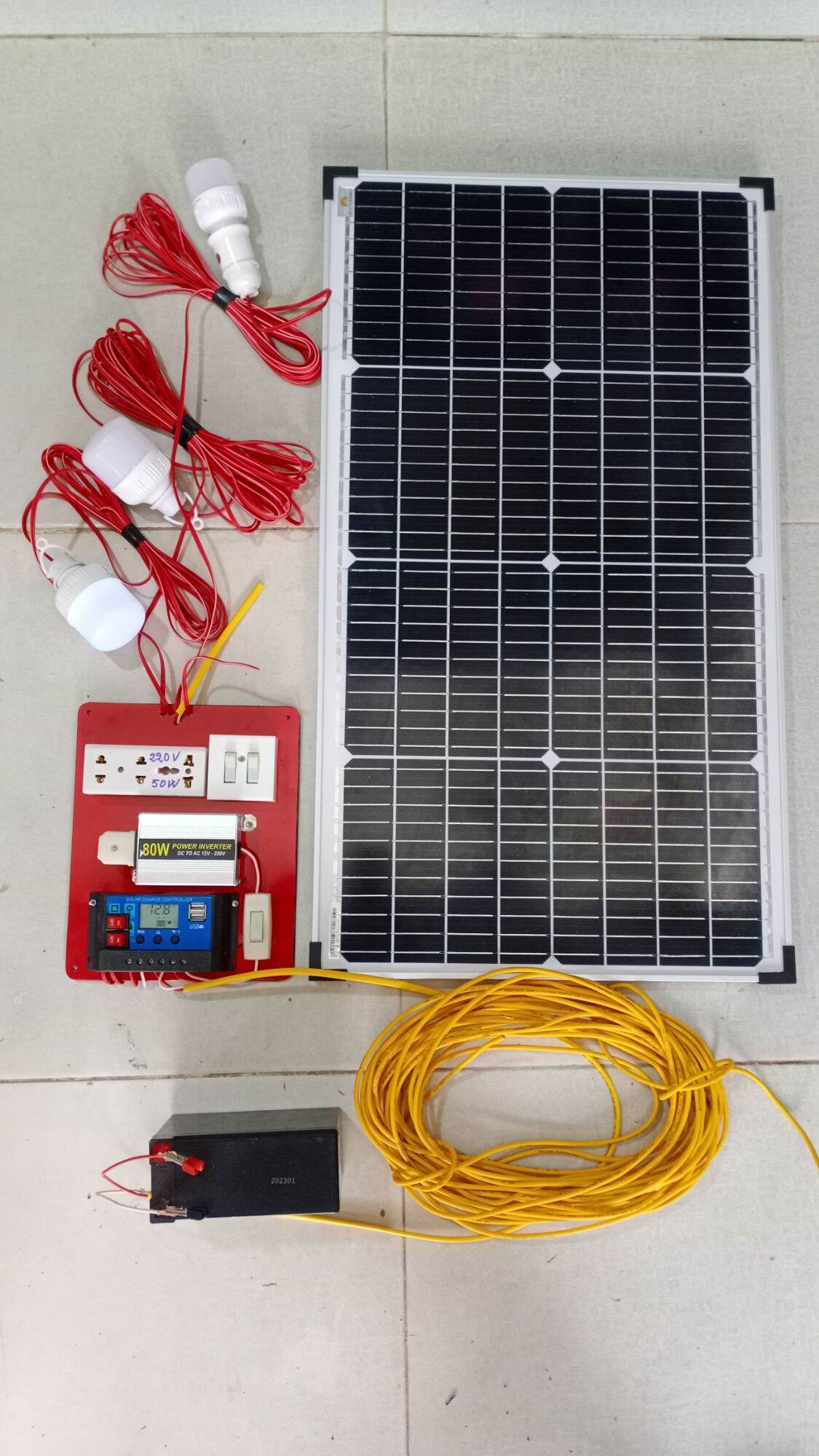 Máy phát điện Pin năng lượng mặt trời, ráp sẵn dễ sử dụng