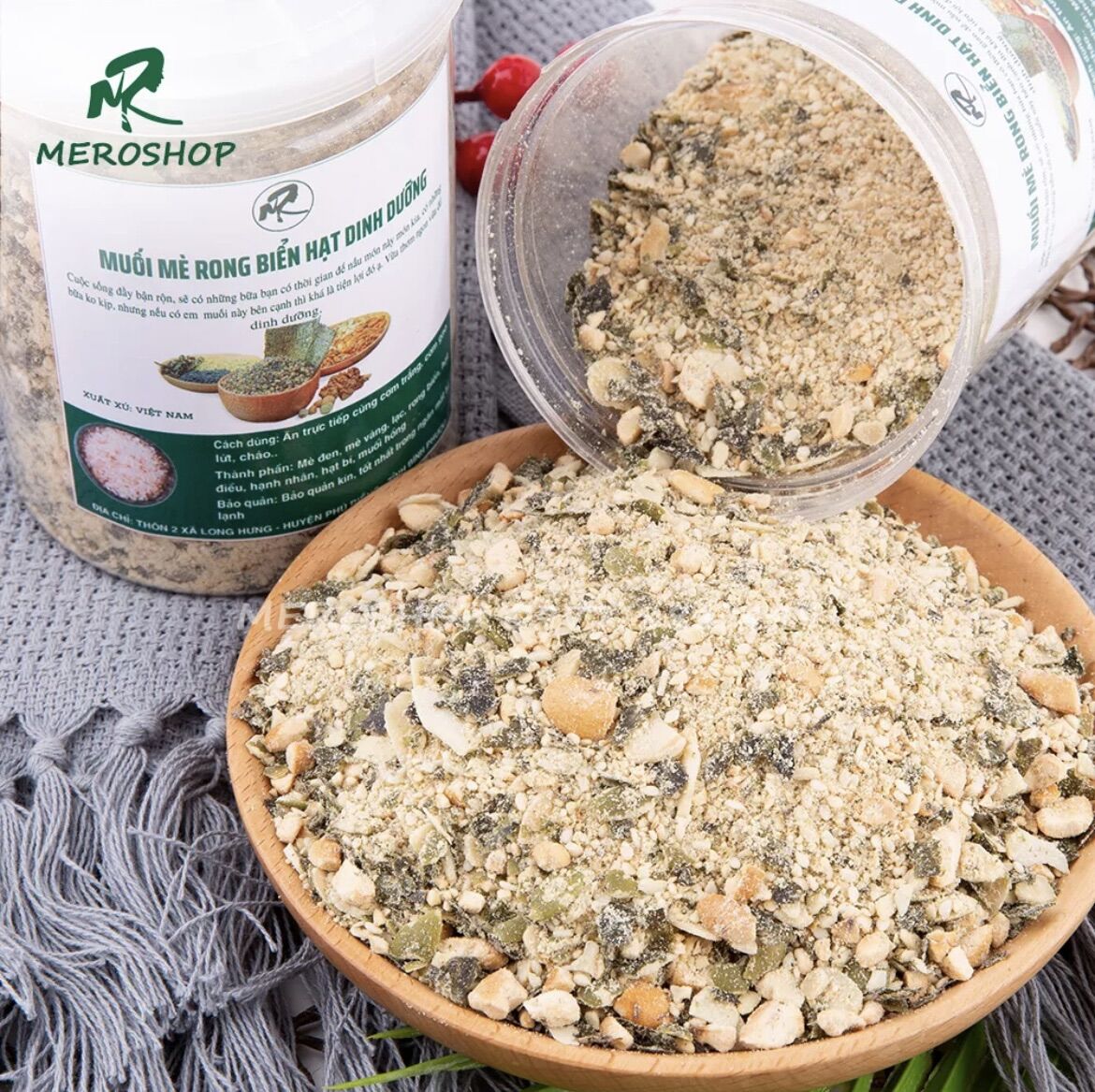 250gram muối mè rong biển hạt dinh dưỡng