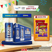Bia Lush Cao Cấp - Bia Êm Dễ Uống - Thùng 24 Lon 330ML (ABV 4,5%)
