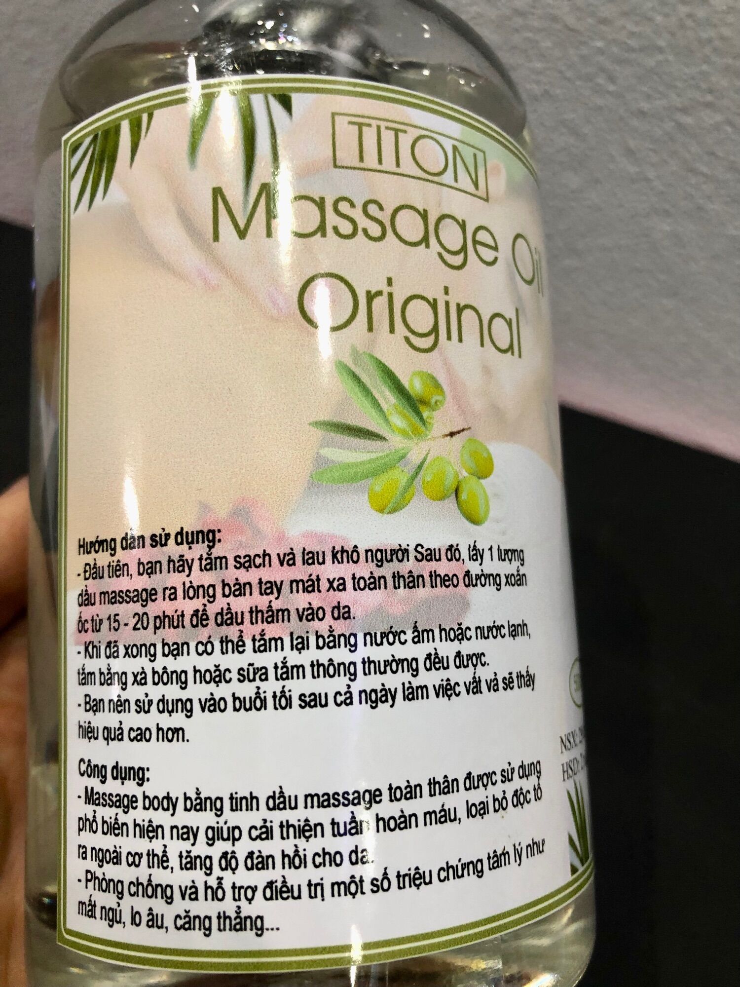 Tinh Dầu Massage BODY Không Màu 500ml