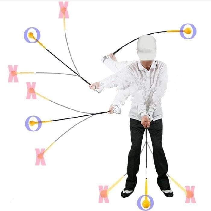 Gậy tập golf - gậy tập swing cán cao su