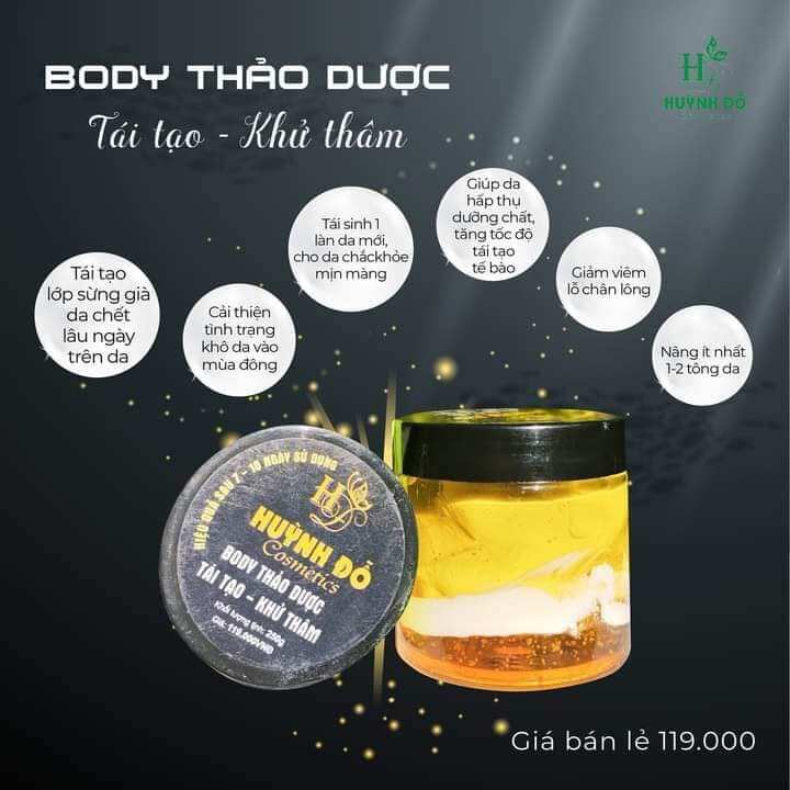 Body khử thâm tái tạo huỳnh đỗ