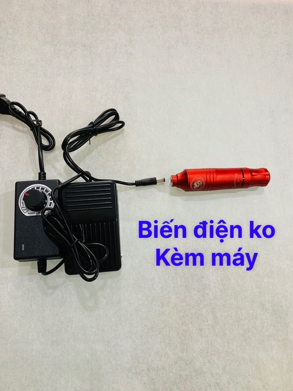 Bộ biến điện giành cho máy Pen chân cắm DC kèm bàn đạp và rắc DC 5.0