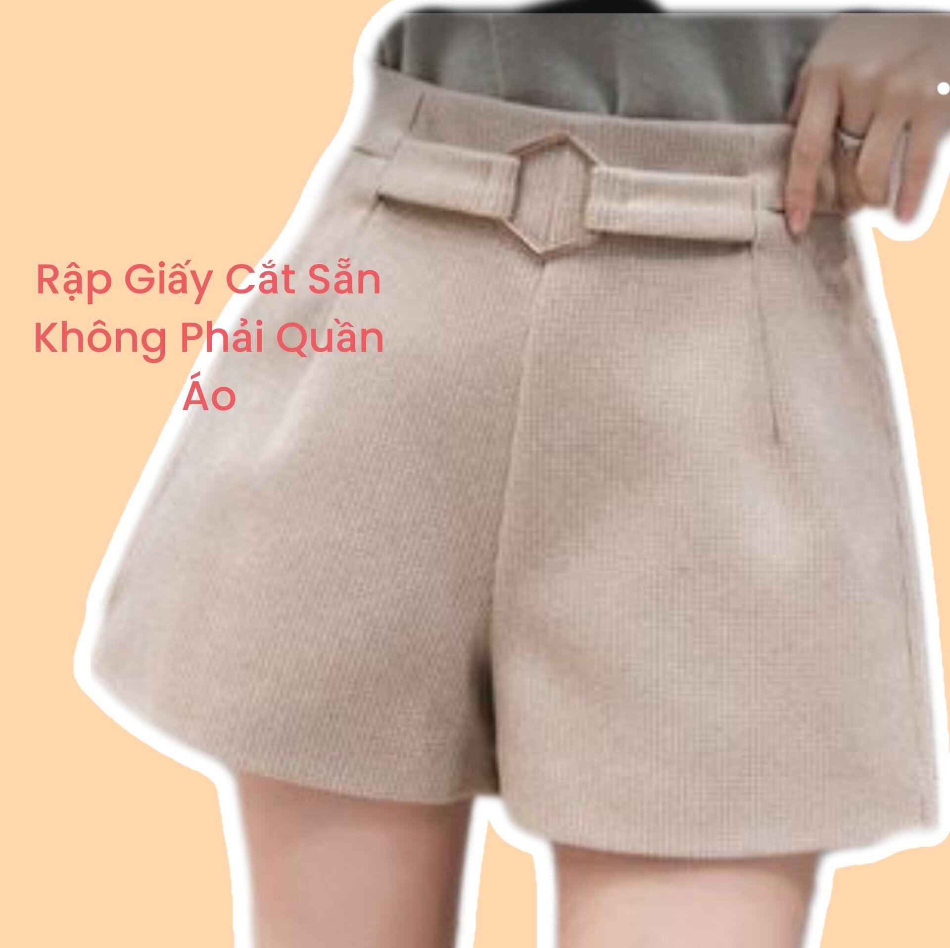 Rập giấy cắt sẵn - Rập giấy may quần sooc nữ