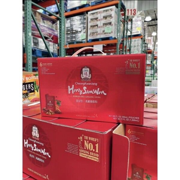 Hồng sâm nước Hàn Quốc 6 năm tuổi Hong Sam Won kèm bill Mua tại Costco Mỹ 🇱🇷