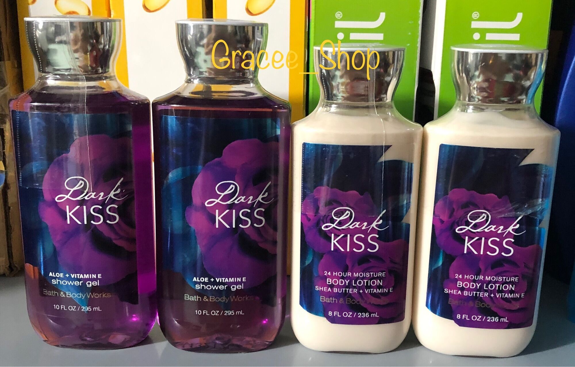 Sữa tắm - dưỡng thể dark kiss bath & body works 236ml - 295ml nội địa usa