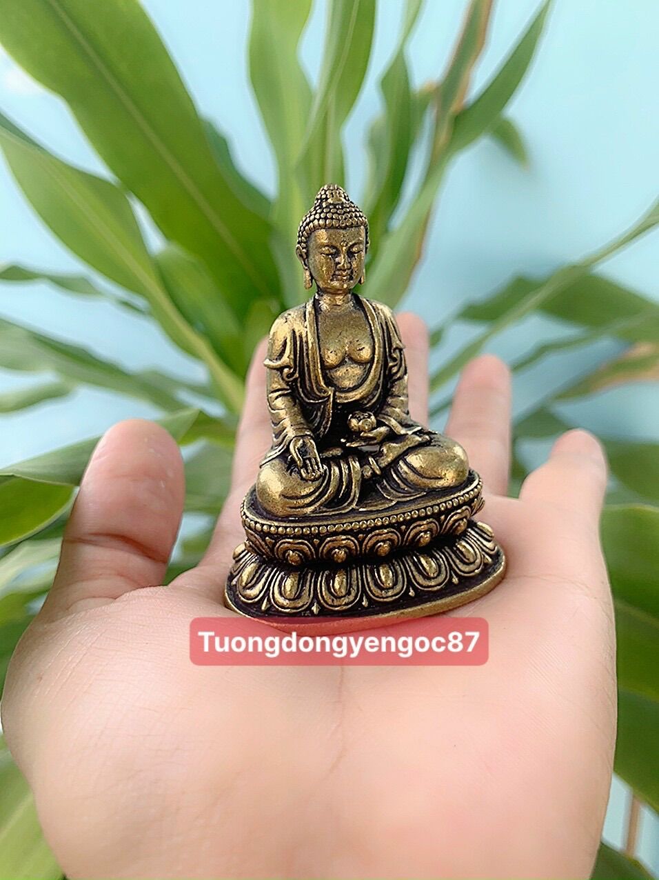 Tượng đồng Phật A Di Đà cao 6,3 cm