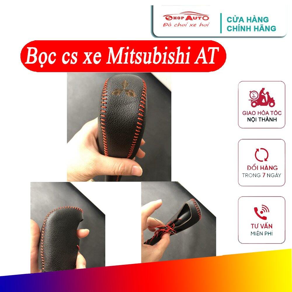 Bọc cần số xe Mitsubishi Xpander, bọc phanh tay xe ô tô Mitsubishi Xpander Số tự động AT da bò loại tốt giá xưởng