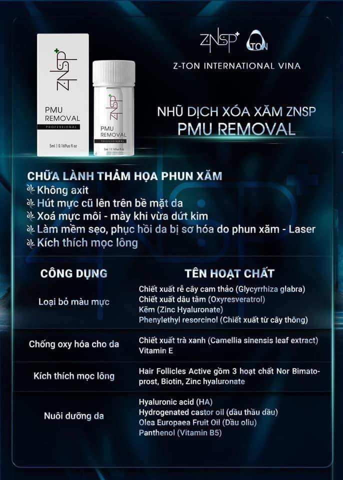 Dung dịch xoá ZNSP (Lọ 5ml)