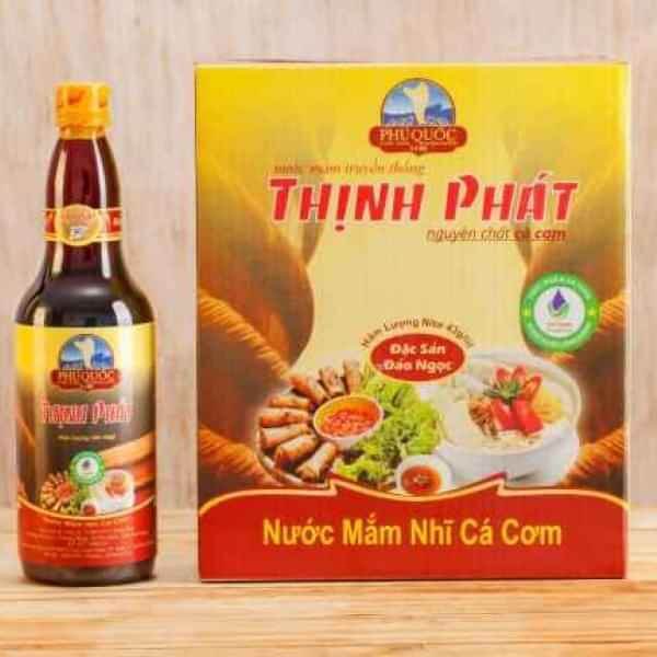 Đặc sản Phú Quốc - Nước mắm Thịnh Phát chai 1lít 43 độ đạm