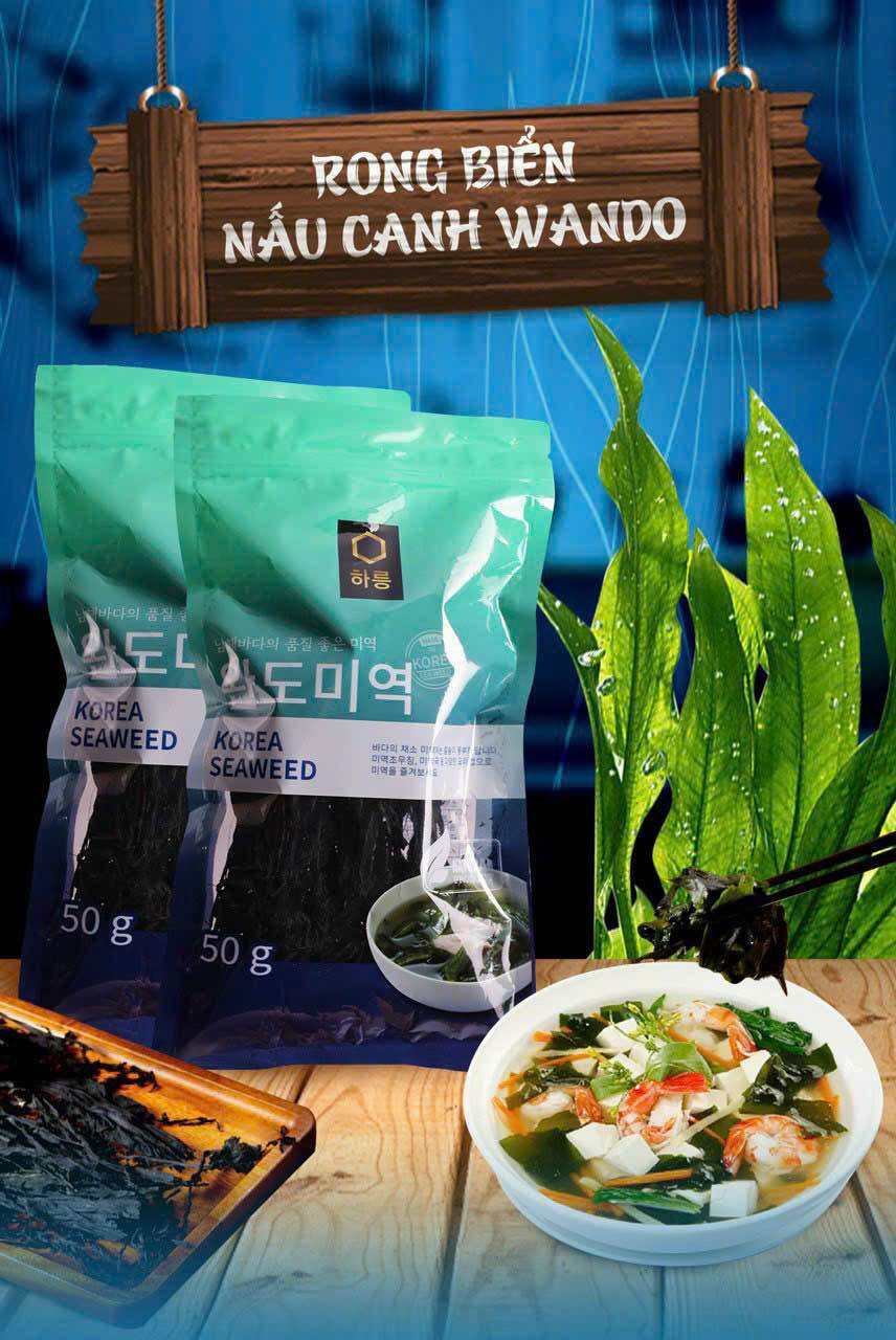 Rong Biển Khô Nấu Canh Wando nhập khẩu Hàn Quốc gói 50g