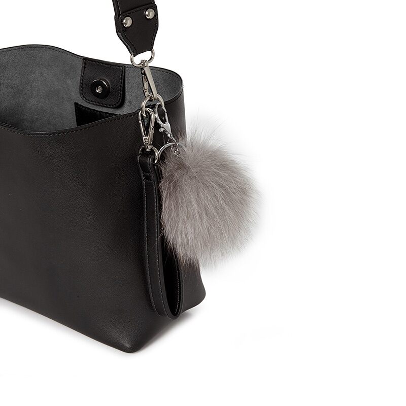 Túi xách Floralpunk Pom Pom Bag màu đen