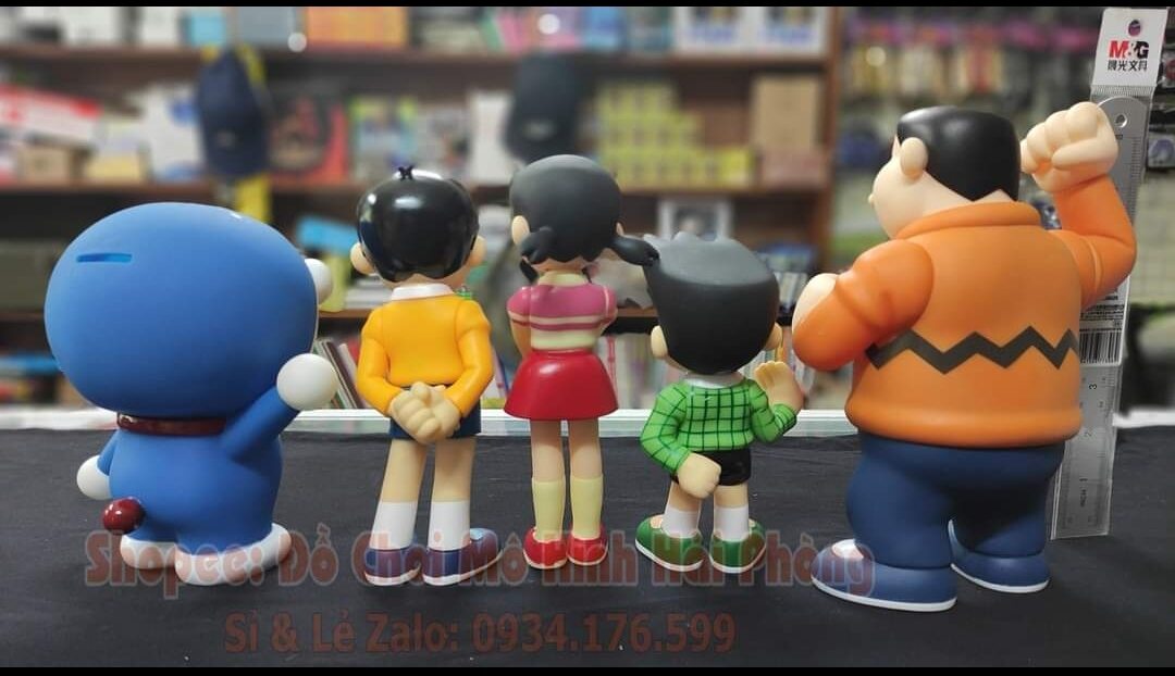 Bộ mô hình 5 nhân vật Doraemon cao 18-22cm
