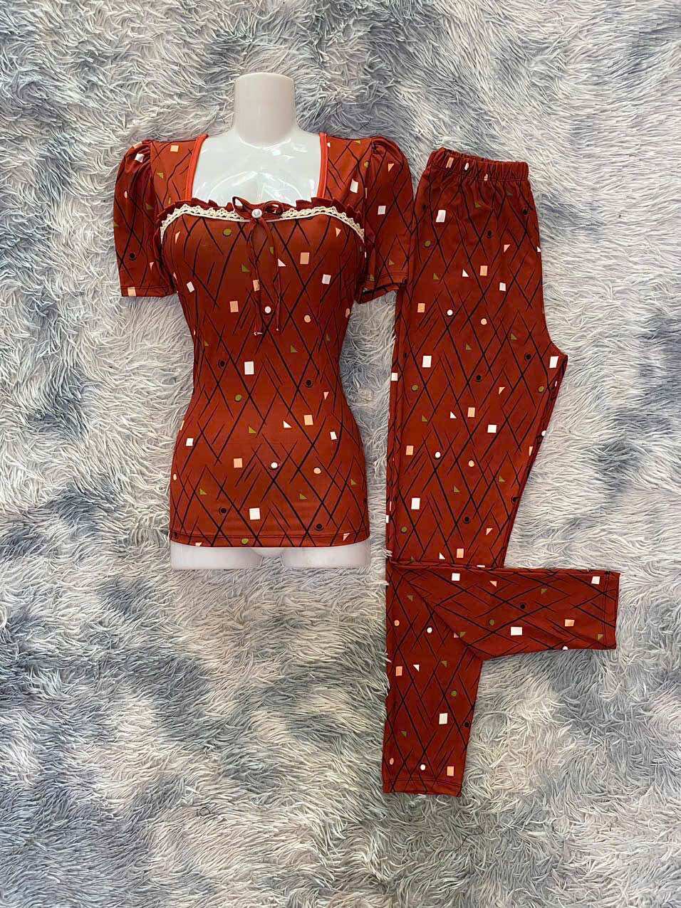  ĐỒ BỘ THUN ATY MỸ THIẾT KẾ VIỀN TƯƠNG PHẢN NỔI BẬT NHẤT QUẦN DÀI ỐNG ÔM 