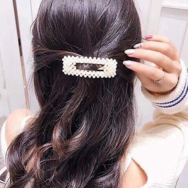 Kẹp Tóc Đính Hạt Nhiều Mẫu