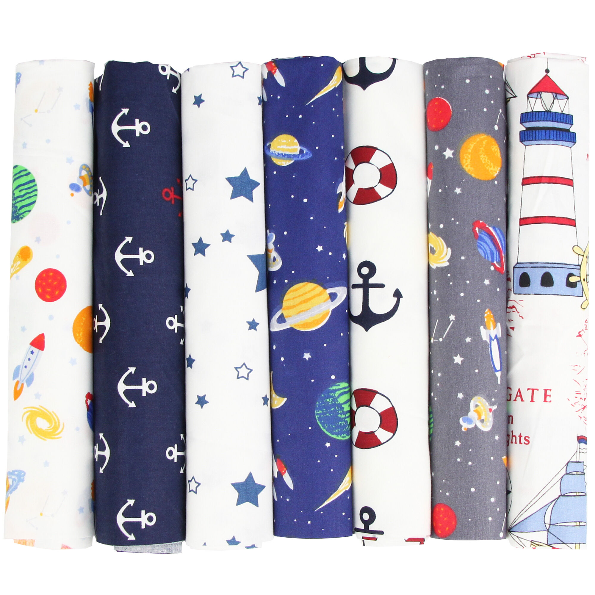 7pcs 50x50cm Hình Vuông bông vải thủ công vải cho DIY bó chắp vá Quilting may scrapbooking artcraft